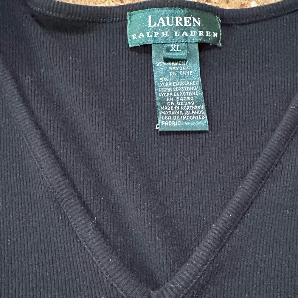 Ralph Lauren Black Sweater XL